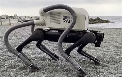 Italy scientists develop a new quadruped robot: specially designed for cleaning cigarette butts on the beach